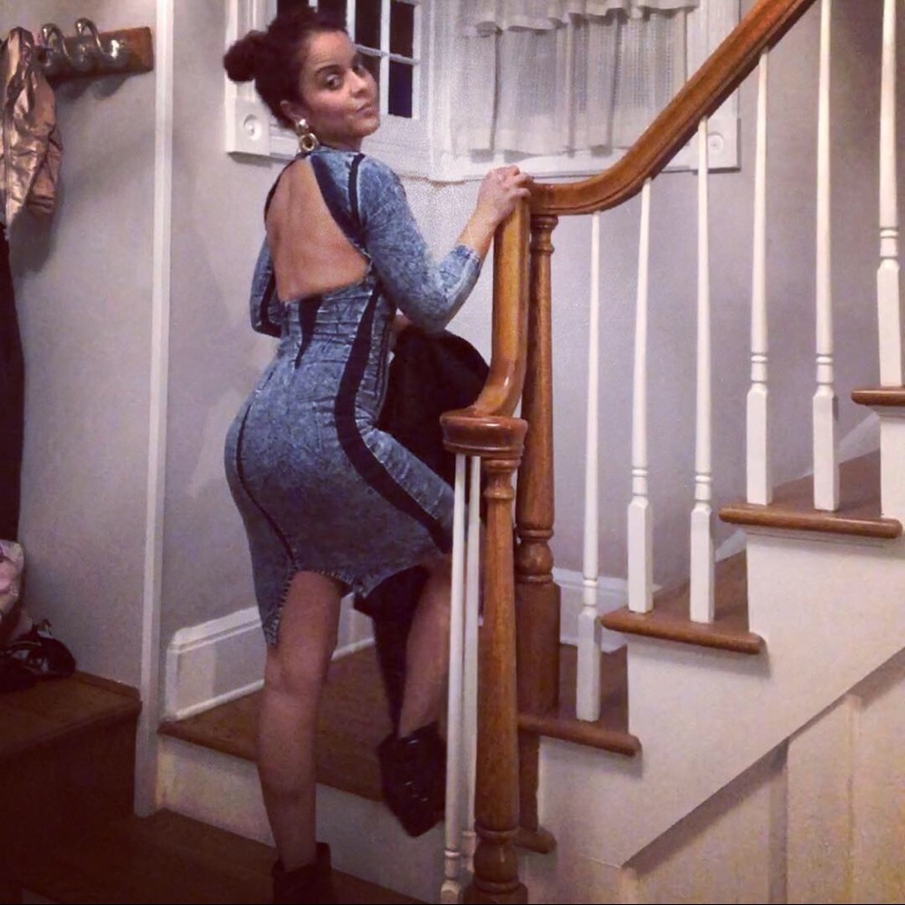 Denim dress